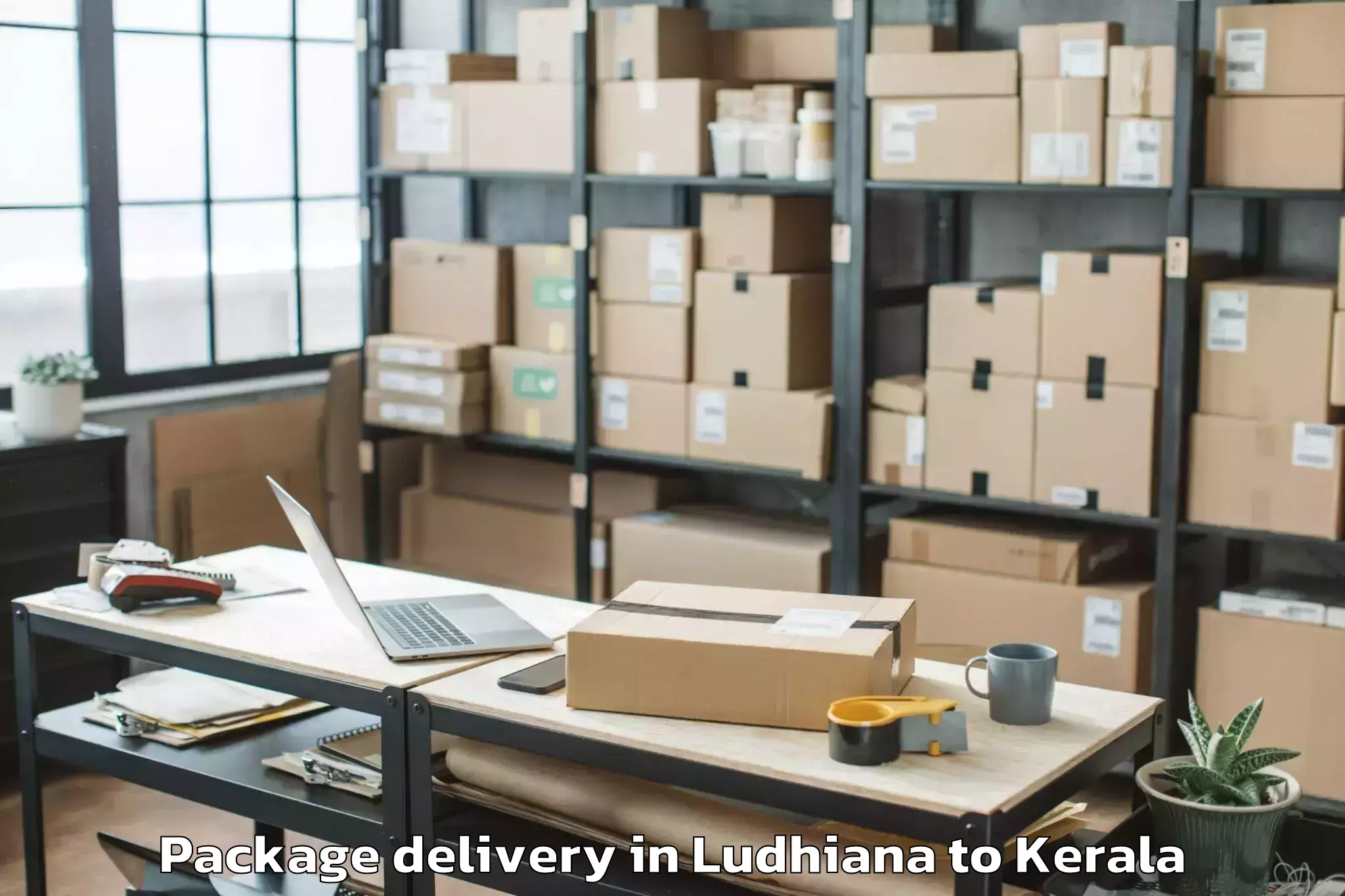 Trusted Ludhiana to Sreekandapuram Package Delivery